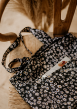 Load image into Gallery viewer, Black Floral Tote Bag

